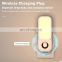 Intelligent Led Motion Sensor Night Lights USB Auto on/off Human Body Induction Lamp Night Light With Wireless Charging station