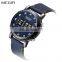 MEGIR 2137 Men Luxury Leather Bands Wristwatches Rolleer Dial Day Time Showed Quartz Watch Boys