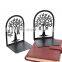 iron decoration pieces metallic book stand desktop bookend metal