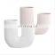 Amazon Hot Selling U- Shape White Creative Decorative Ceramic Crafts Vase Home Decor Office Desktop