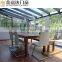 Golden supplier aluminium sunroom glass house houses prefab sunrooms Flat roof inclined sun room