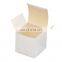 China Supplier Customized LOGO White Card Packing Ivory Board Coated Paper Packaging Box Custom Plain empty White Card Paper Box