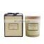 High quality luxury custom logo candle packaging  with ribbon white cardboard box