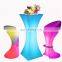 Waterproof Led Bar Table Led Furniture Portable Wireless Rechargeable Outdoor Led Light Bar Cocktail Tables and Chairs
