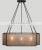American Style Linen Brown Mica Pendant Light Soften Light Hotel Bedroom Indoor Restaurant Dining Room Chandelier