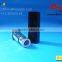 Black square lipstick tube with all cover cap, sqaure lip stick tube with gold inner