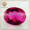 China Glass Stone Classic 5*7mm Oval Shape Rose Color Glass Stone