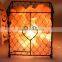 Himalayan Natural Rock Salt Lamp with Iron Art Cover