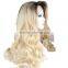 Hot Selling 1b 613# Long Style Synthetic Wig Body Wave Lace Front Wig
