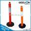 Road side traffic delineator warning post flexible road post