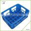 Heavy duty hdpe solid stackable milk crates
