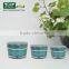 15g 30g 50g Crystal Blue Plastic Screw Cap Jar for Cosmetic Cream Bottle