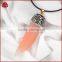 Unpolished Elephant's Tusk Shape Orange Onyx Agate Pandant Bead With Black Gun Zircon Pendant Bead