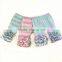 Wholesale baby girl stripes icing capris pant chidren cotton icing ruffle capri boutique ruffled cuff capris                        
                                                Quality Choice