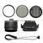 JJC Camera 6-in-1 58MM Lens Adapter UV CPL Filters Lens Hood Lens Cap Kit for Canon G15/G16