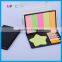 Customized colorful sticky notepad apple shaped sticky notes leather holder