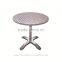 Stainless steel frame garden aluminum furniture patio coffee table