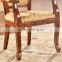 Classical brown vintage furniture easy dining chair in fabric