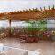 Gardern furniture pergolas outdoor wood wpc pergola/Aluminum alloy material