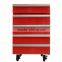 JGA Retro Style 1 Drawer 50L Mini Toolbox Refrigerator , Safe Fridge With 4 Wheels Bottom Freezer No Frost Refrigerator