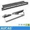 AUCAS UTP rj45 Metal 24 Port Blank Patch Panel rack