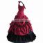 Sleeveless Ruffled Bandage Women Fancy Dress Lolita Victorian Gowns Costume Cosplay