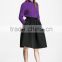 Custom Vintage A-Line Stripe Midi Skirt With Fashion Design