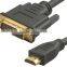 Black dvi hdmi adapter 19pin hdmi converter to dvi 24+1/24+5 adapter for AV