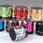 Colorful New Design Cheap Aluminium Bluetooth Speaker With TF Card Slot And Aux Line in Function