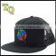 5 panel flat brim wool embroidered mesh trucker snapback hats