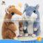 custom repeat talking plush hamster toy