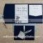 Wedding Stationary pocket fold wedding invitations cards in retail price
