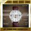 Luxury Men Leather 6 Hands Date Moon watch Analog Waterproof Watch