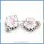 High Quality Enameled Flower 925 Sterling Silver Box Clasps For DIY Pearl Gemstone Necklace Bracelet Jewelry SC-BC217