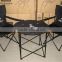 Portable folding camping table and chairs set,folding canvas camping table
