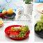 BPA free round plastic fruit tray/plate vegetable tray