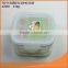 Best selling rectangle 430ml glass food container for super market