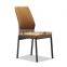 Z656-2 Modern Leather Metal Chair For Dining Room