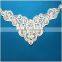 Embroidered v-neck lace collar patterns for dresses