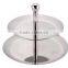 2 Tier Stainless Steel Round Cake Stand
