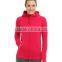 cotton french terry zip up gym hoody for lady