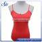 OEM red sexy cotton spandex camisole for womens