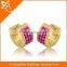 fashion stainless steel with pearl earring for young girls