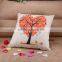 2015 Vitality of Love Maple Tree Pure and Fresh and Literary Cartoon Cotton and Linen Sofa Cushion for Leaning on Hold Pillow