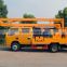 latest 95HP hydraulic aerial cage working truck price