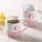 New design embossed wholesale porcelain promotional mug