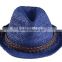 New style High-ranking paper straw 8bu handmade fedora hat