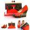 2016 African Popular High Heel Red Arican Wax Shoes Matching Bag