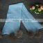 New Style Raccoon Fur Pom Pom Children Knit Scarf Knitted Wool Scarf