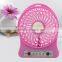 mini rechargeable portable USB fan with power bank